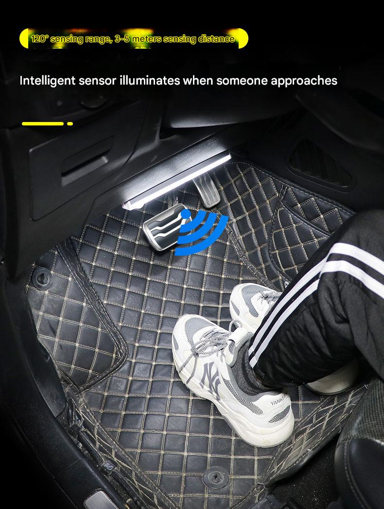 Automatic LED wireless car trunk motion sensor light for interior reading, no wiring required