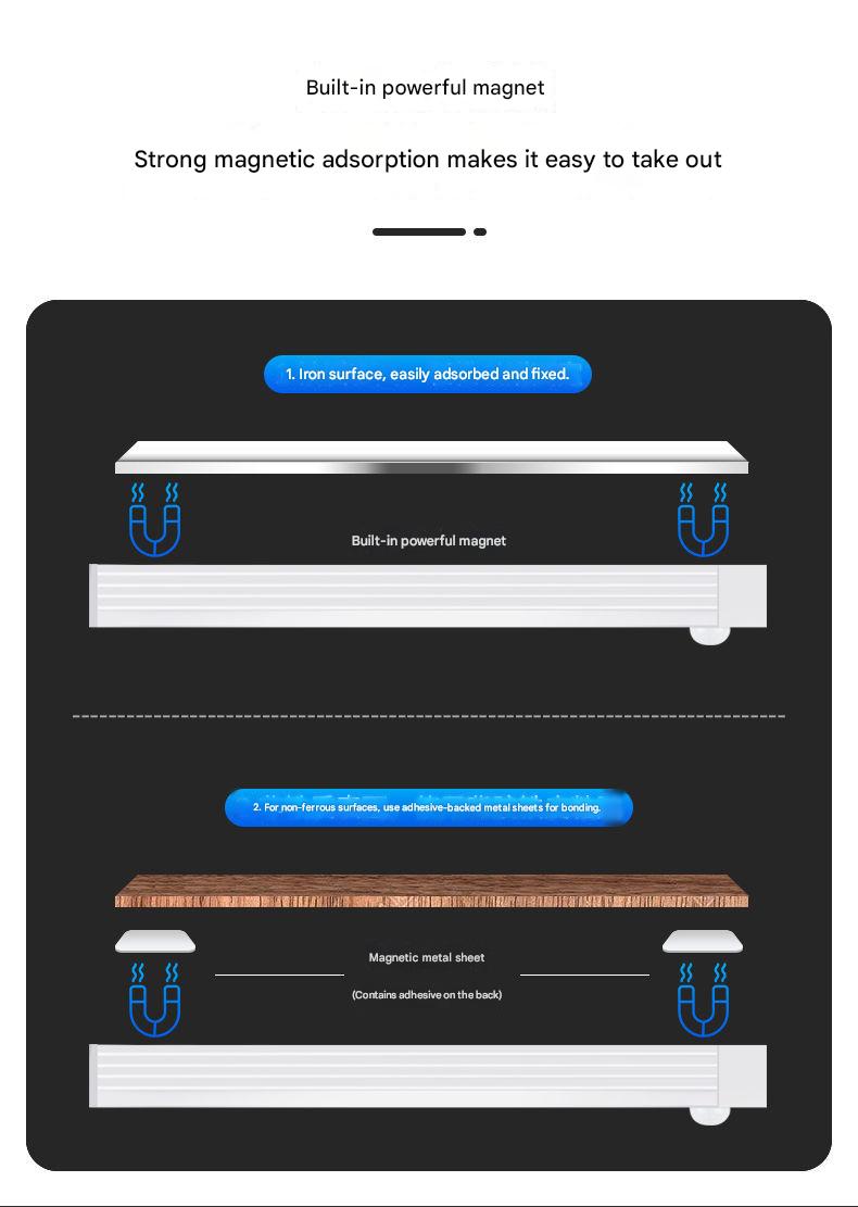 Automatic LED wireless car trunk motion sensor light for interior reading, no wiring required